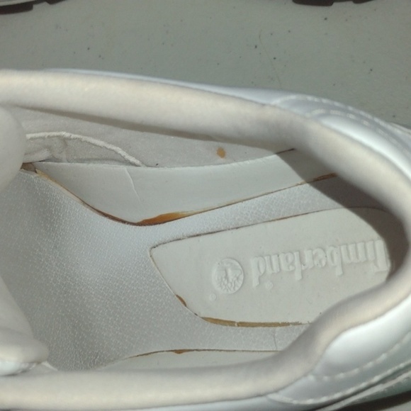Timberland Metro Slim Womens  White Blue Leather Size 7 - Picture 9 of 12